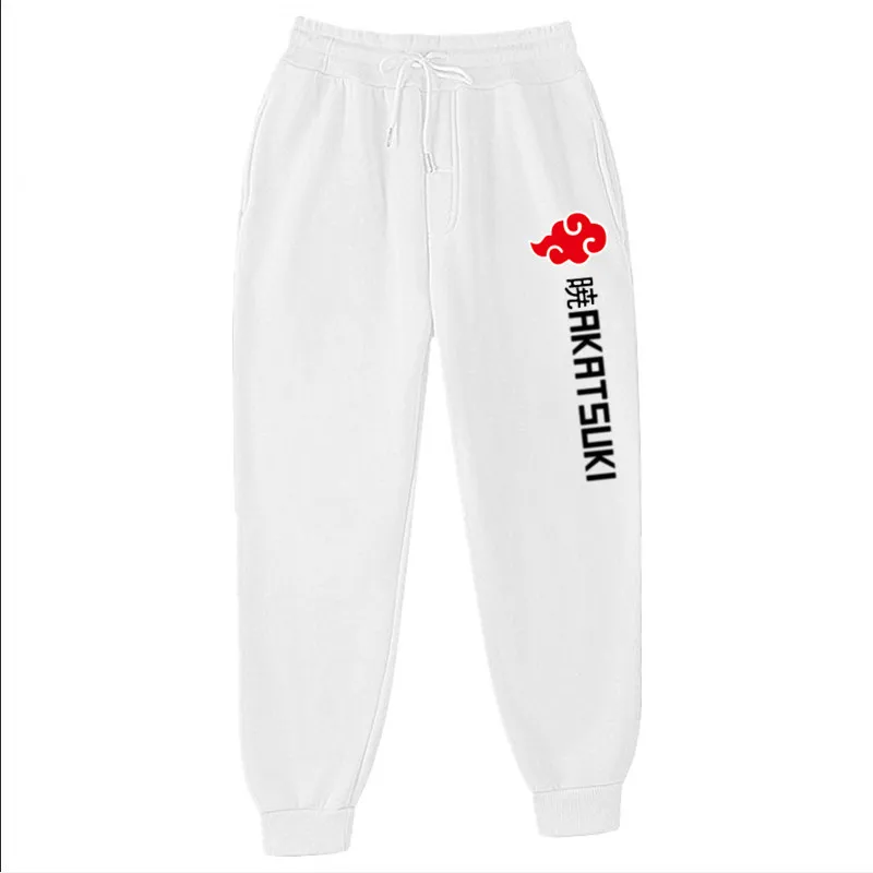 2021 Anime Pants Akatsuki Fleece Trousers Fashion Printed Men Women Jogging Pants Hip hop Streetwear Comfortable Sweatpants