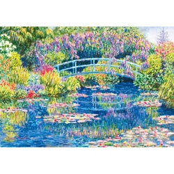 Claude Monet Water Lilies Nature Full Square 5D DIY Diamond Painting Art Picture Needlework Diamond Embroidery Cross Stitch Kits