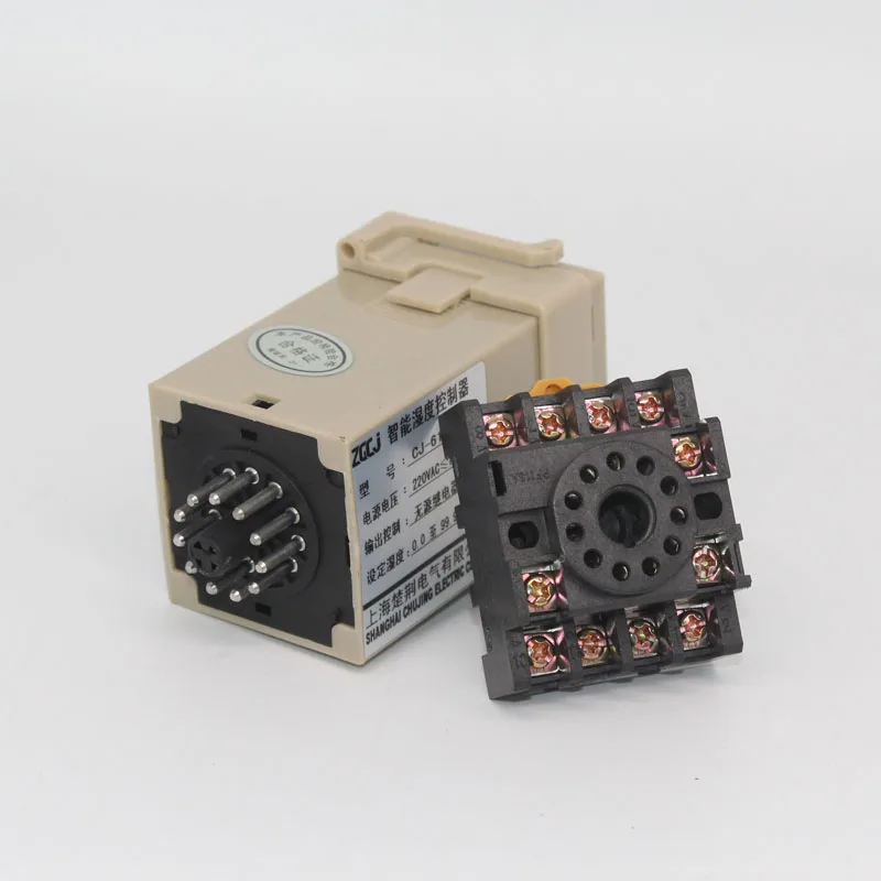 humidity controller relay output din-rail type 0-99.9%RH  digital Hygrometer humiture sensor