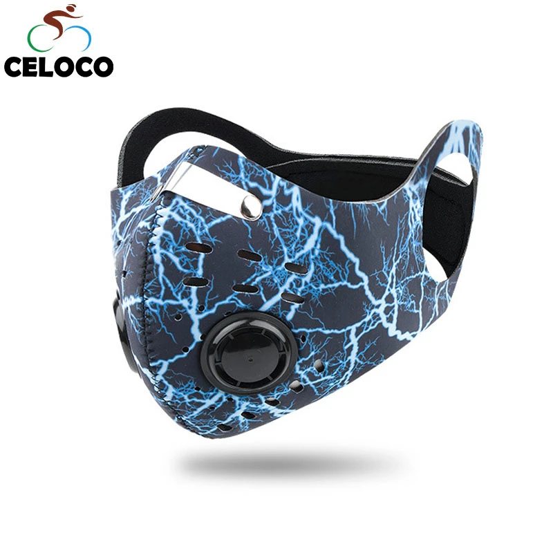 Bicycle Sport Face Mask Activated Carbon Filter Dust Mask PM 2.5 Anti-Pollution Running Training MTB Road Bike Cycling Face Mask