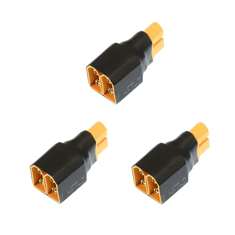 XT90 Series Connector RC Battery ESC Connector No Wire Adapter 1F2M 1 female to 2 male