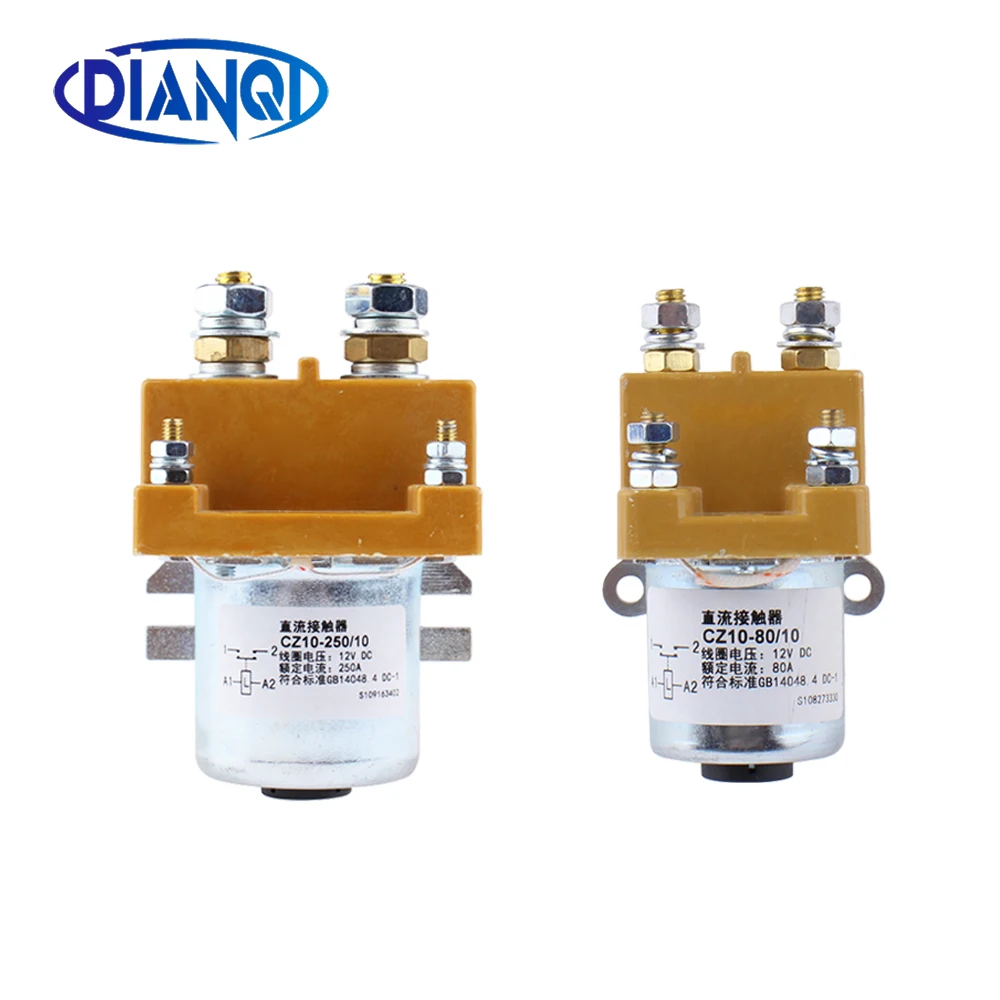 1pc CZ10-80/150/250 DC contactors switches 1NO for cars and control system 80A 150A 250A  12V 24V 72V