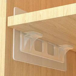 4/6/8Pcs Lengthen Shelf Support Pegs Self Adhesive Punch Free Closet Cabinet Wardrobe Shelf Holder Rack