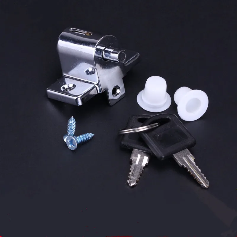 2PCS Zinc Alloy Sliding Door Window Locks Aluminum Steel Window Shield Security Anti-theft Latches Children Safety Protect Lock