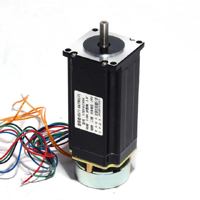 Motor de passo 57 n com freio 57byg250h, 57 motor de comprimento mm