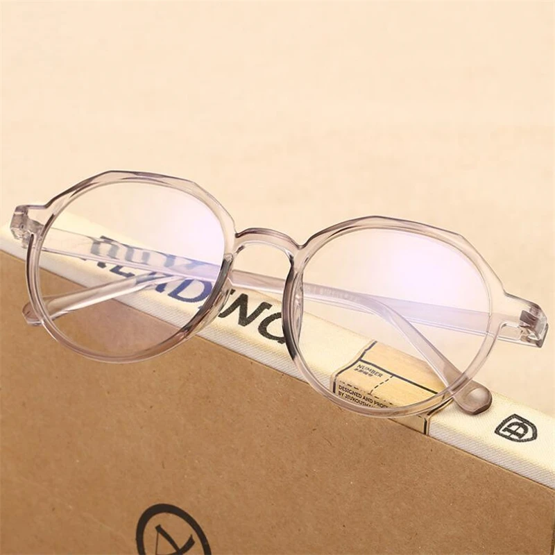 Retro Round Optics Eyeglasses Women Men Fashion Clear Mirror Myopia Lens Nearsighted Glasses 0 -0.5 -1.0 -1.5 To -6.0