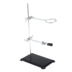 Laboratory Educational Steel Support Ring Stand With Rings, for Kids and Adults Science Experiment