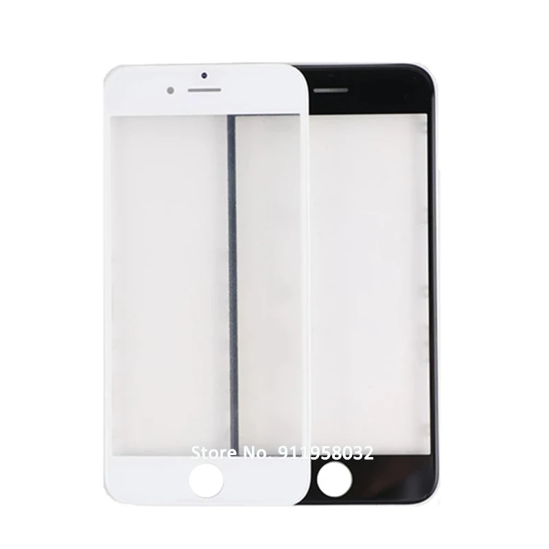 Outer Glass Screen For iPhone SE 2020 SE2 Front Touch Panel Repair Parts For iPhone SE2020 Out Glass Cover Lens +Frame + OCA