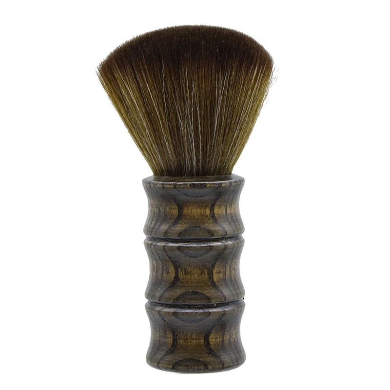 Wood Handle Neck Duster Brush, Professional Grooming Tool