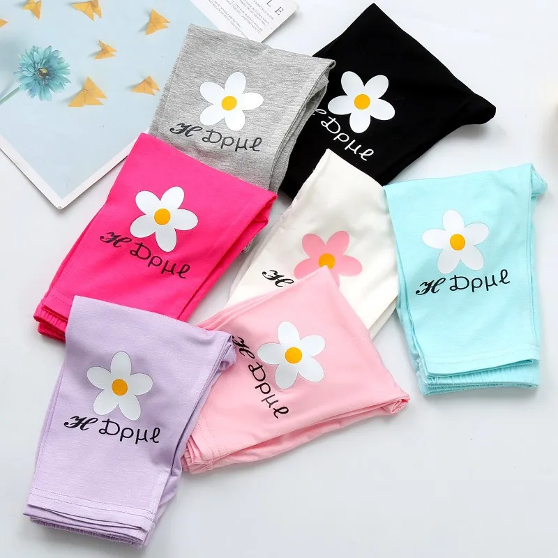 Children pants summer panty girls leggings printing modal girls pants