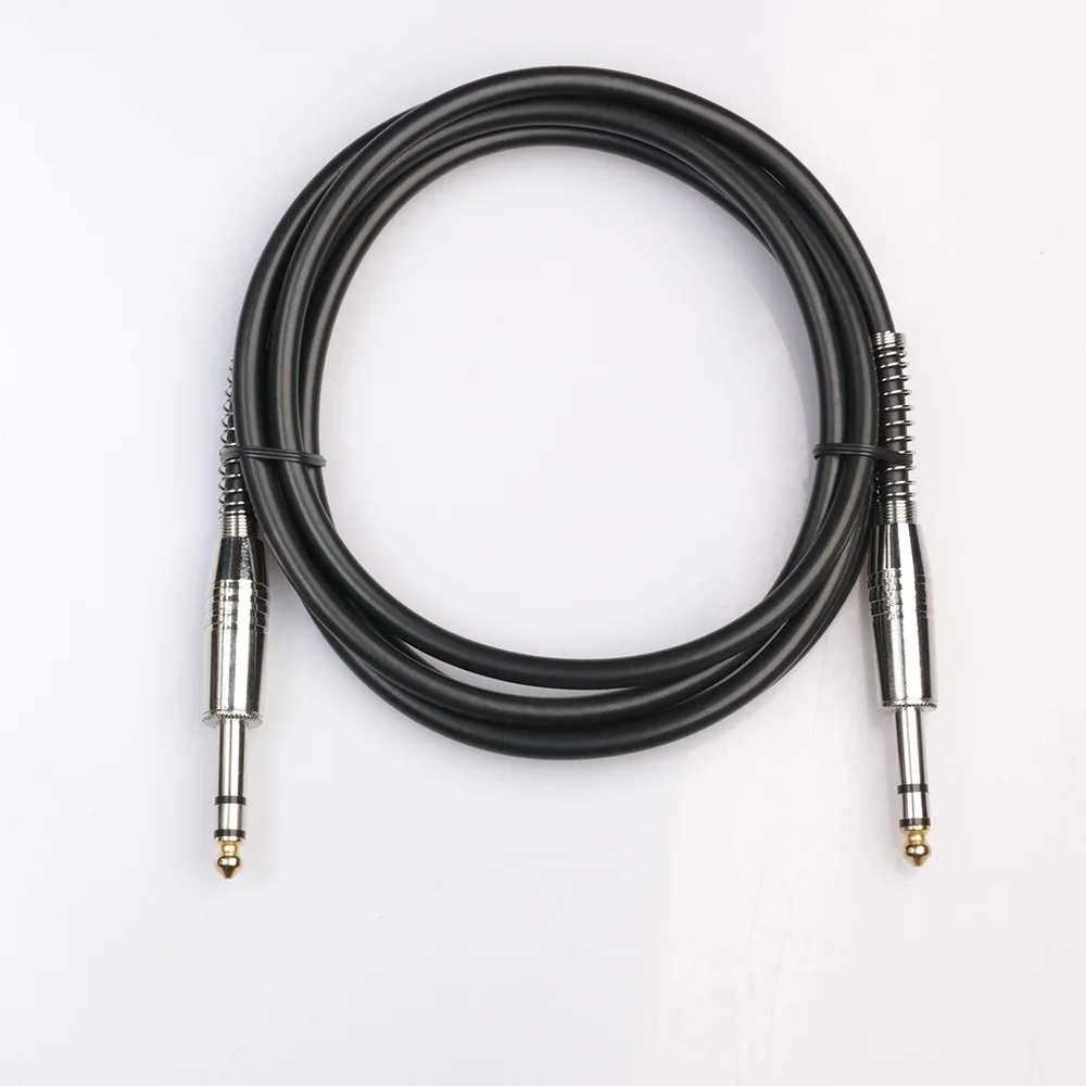 6,35mm zu 6,35mm Stereo Kabel 1/4 Zoll Männlichen TRS Lautsprecher Amp Gitarre Kabel 1,8 m 3m 5m für Gitarre Mixer Verstärker Bass 6,5mm Audio