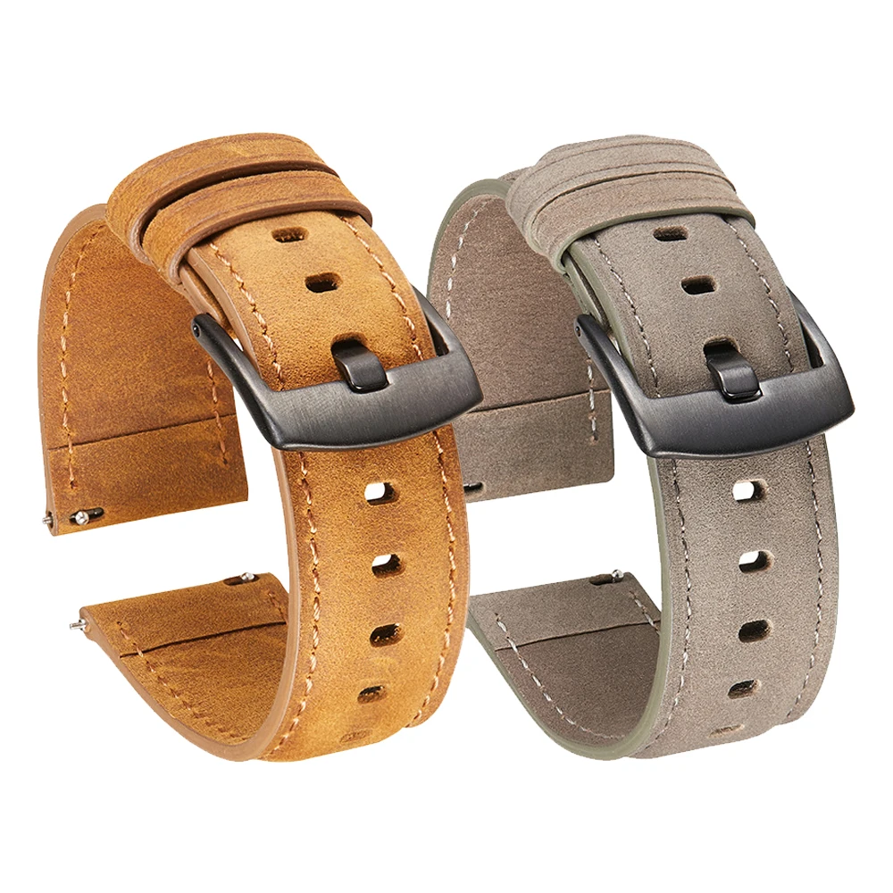 Crazy Horse-Correa de cuero para reloj inteligente Oneplus, pulsera de mano de One Plus, accesorios reemplazables