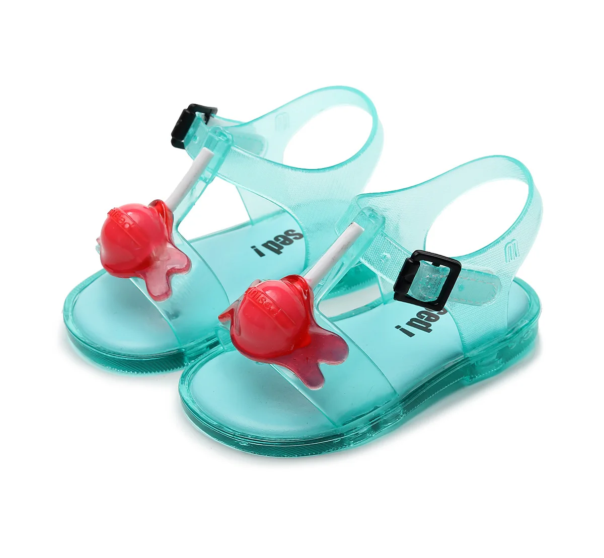 Mini Lollipop Girl Sandals 2020 New Girl Jelly Sandals Kids Sandals Children Beach Shoes Non-slip Toddler Shoes