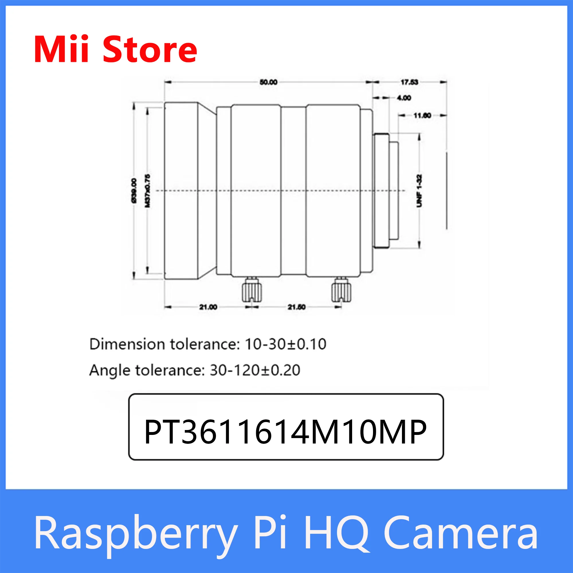 Raspberry Pi HQ Camera Official product 16mm Telephoto Lens 10MP high-resolution Sony IMX477 sensor  for 4b/3b+