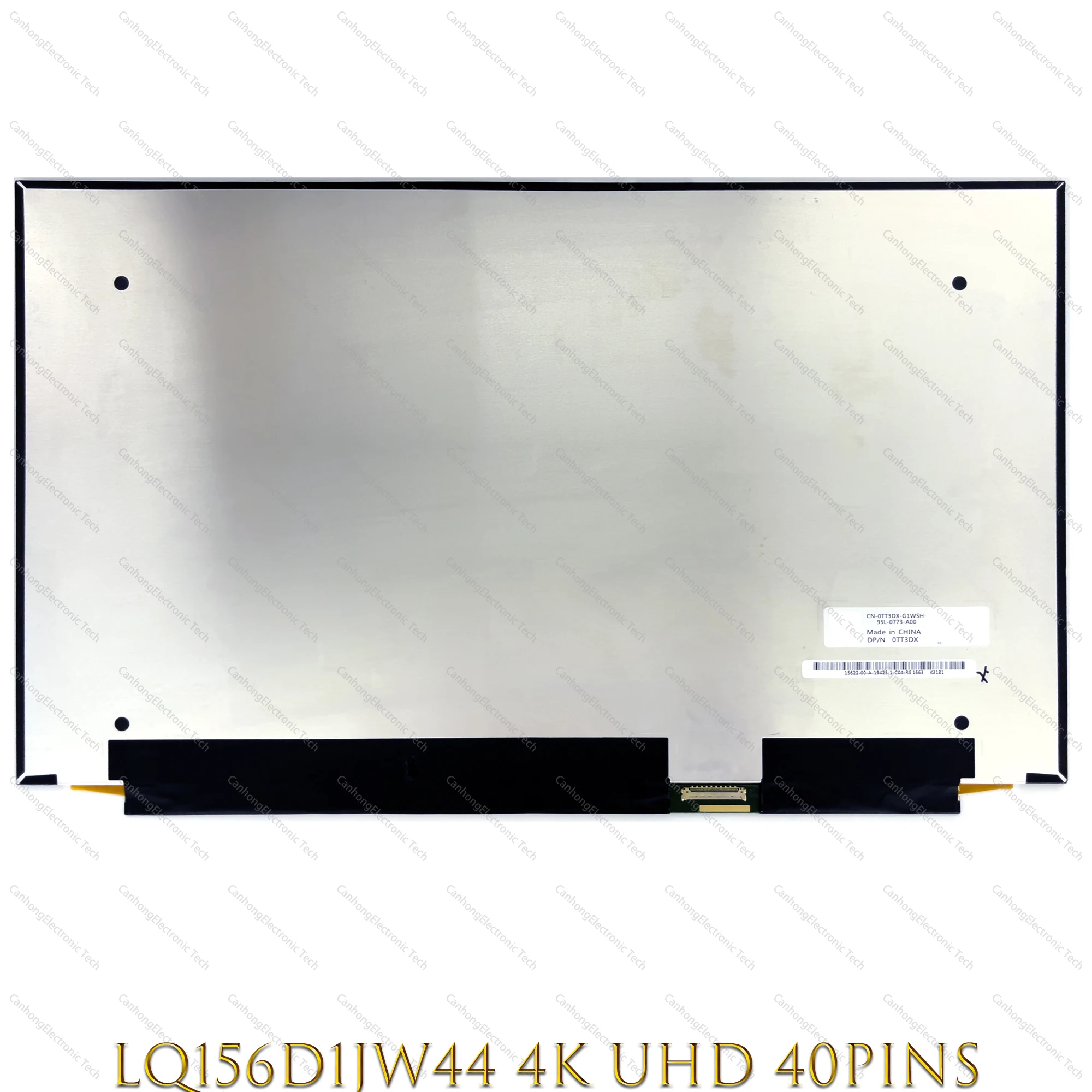 

4K 15.6" UHD IGZO laptop LCD Screen Sharp LQ156D1JW44 For Dell PN 0TT3DX 40pin-0.4mm