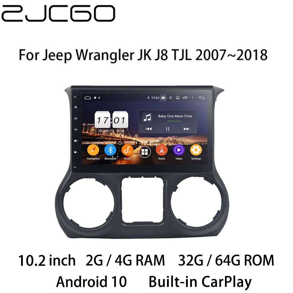 

Car Multimedia Player Stereo GPS DVD Radio Navigation Android Screen for Jeep Wrangler JK J8 TJL 2007~2018