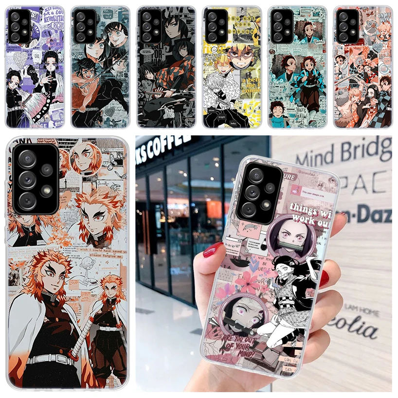 Demon Slayer Anime Kimetsu No Yaiba For Samsung Galaxy A15 A14 A13 A12 A55 A54 A53 A52 Phone Case A32 A35 A34 A33 A25 A24 A23 A2