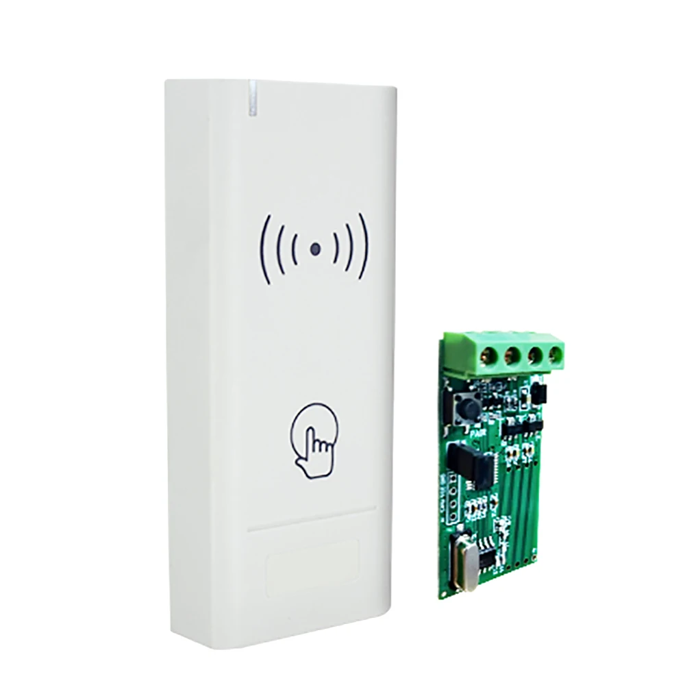 433MHz Wireless Access Control Reader 125Khz 13.56Mhz RFID Key Wireless Wiegand Output Card Reader For Access Control System Kit