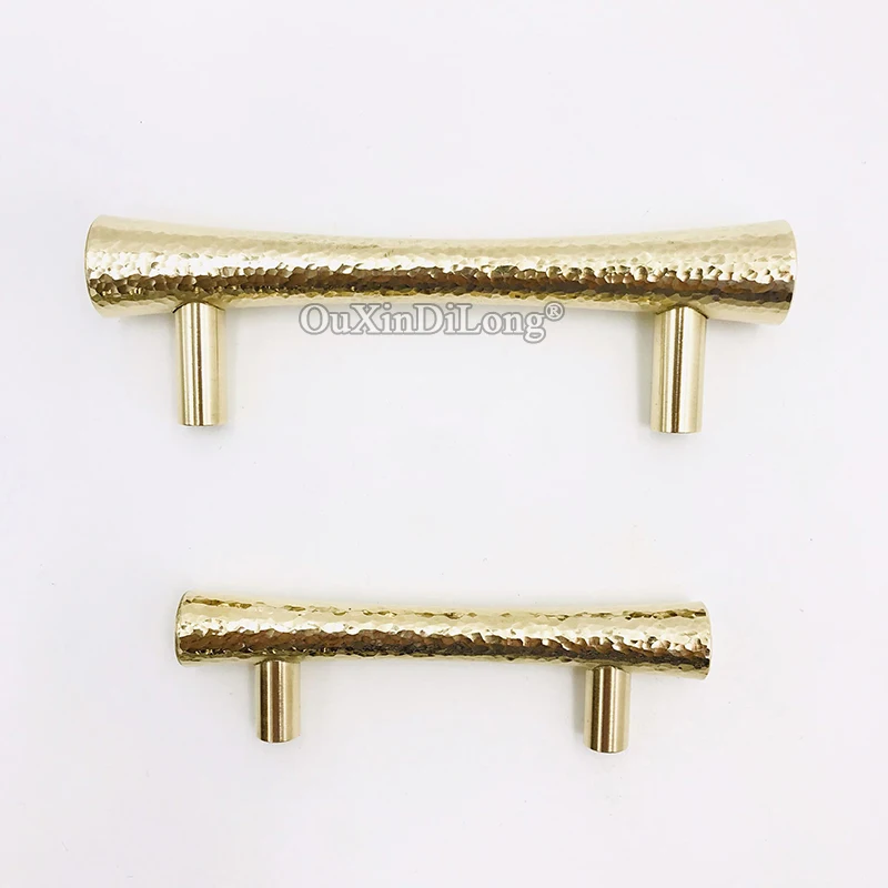 Designed 10PCS Solid Brass Hand Hammer Cabinet Door Handles Cupboard Wardrobe Drawer Kitchen Cabinet Pulls Handles and Knobs