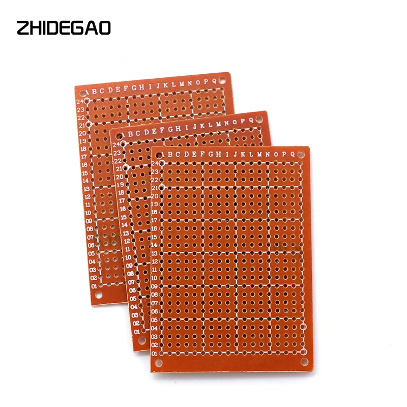 10 Pcs 5x7 5*7 PCB 5 cm 7 cm DIY Paper Prototype PCB Universal placa amarela ZHIDEGAO