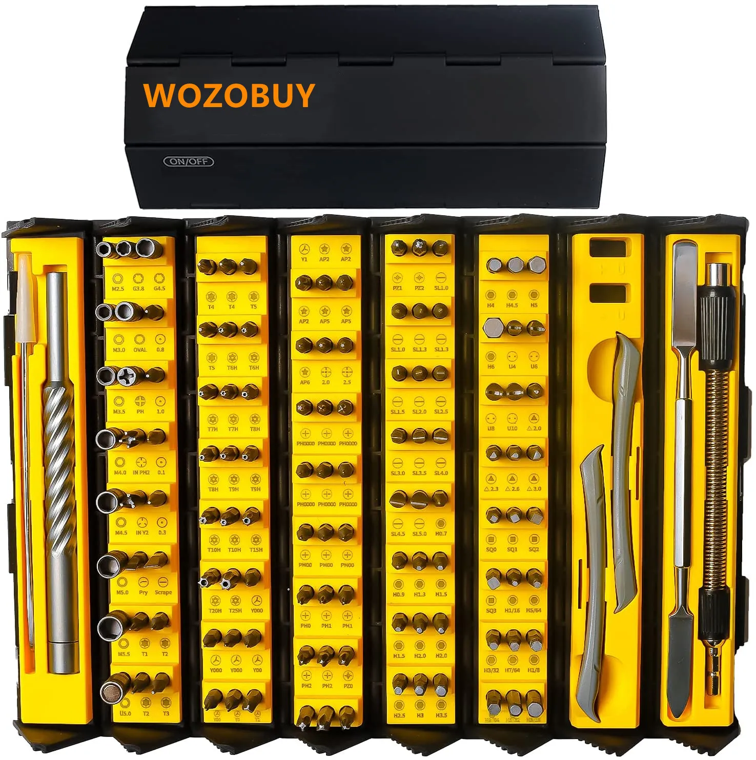 128 IN 1 Precision Screwdrivers Set,with 120 bits Included Slotted, Phillips, Hex, Torx Repair for Furniture, Laptop, PC, Camera