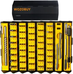 128 IN 1 Precision Screwdrivers Set,with 120 bits Included Slotted, Phillips, Hex, Torx Repair for Furniture, Laptop, PC, Camera