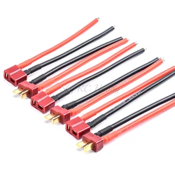 Deans T Plug T-plug Connector Cable Male and Female with10cm 14AWG Soft Silicone Wire for RC hobby Quadcopter Lipo Battery