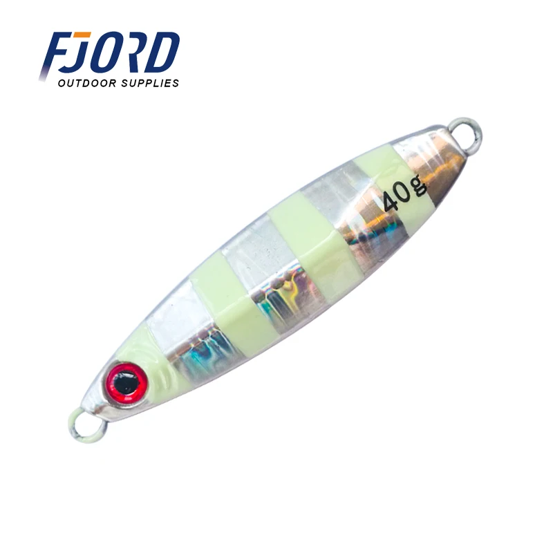 FJORD 30g Fishing Lure Metal Jig jigging Lure Fishing Lure Metal luminous Artificial baits Fishing Accessories