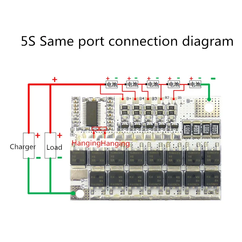 3S/4S/5S Balance BMS 12V 16.8V 21V 100A 18650 Li-ion/ Lifepo4/Lithium iron phospha/LFP Battery Protection Circuit Board