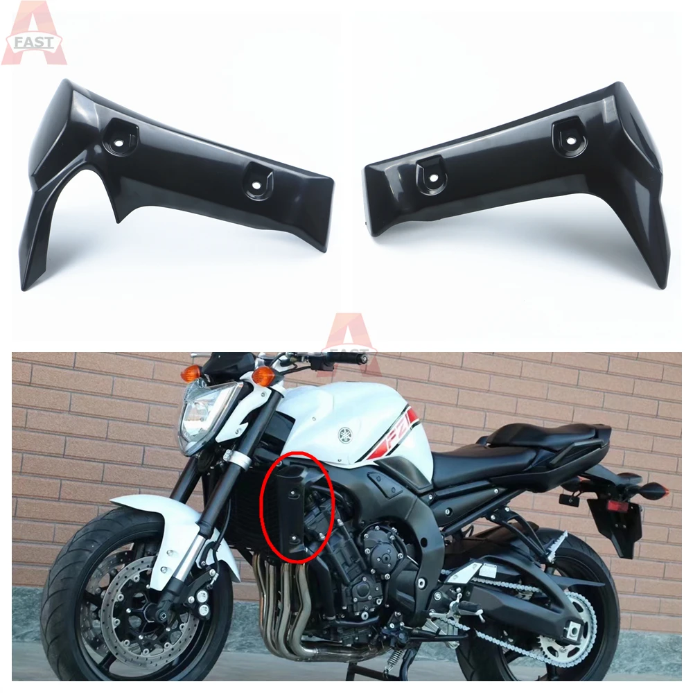 

For Yamaha FZ1 2006 2007 2008 2009 2010 Motorcycle Off-Road Vehicle Radiator Cover Black Radiator Cover Side Panel Shield Cover