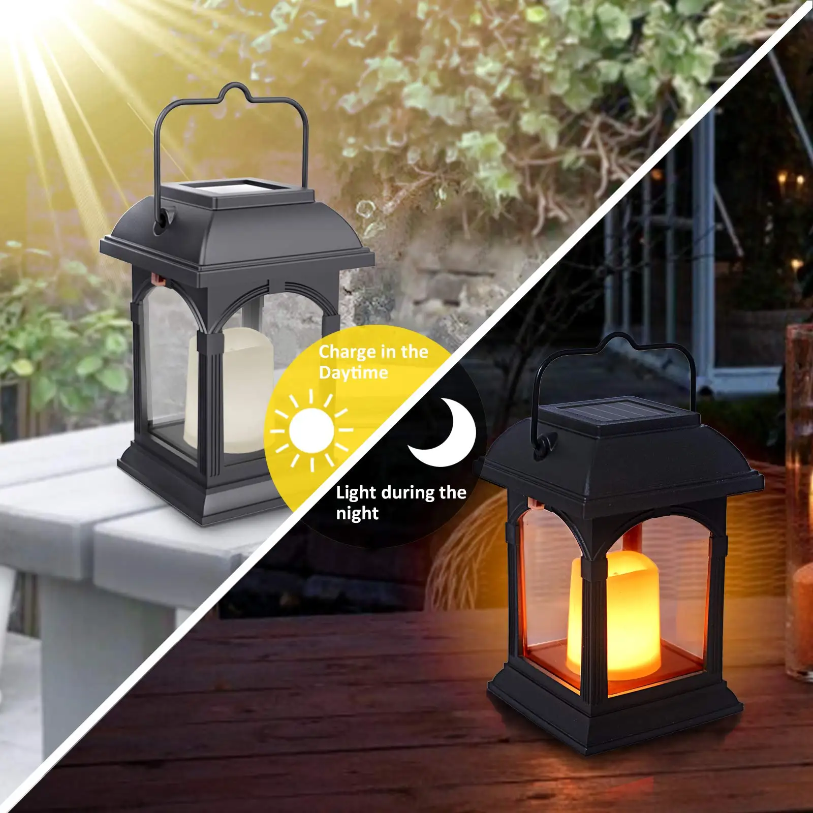 Led String Lights Flickering Kaars Lantaarn Lamp Outdoor Tuin Solar Powered Opknoping Voor Patio Tuin Decoratieve Solar Power