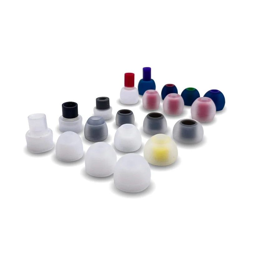 Lot (6 buah) Set BGVP E Earphone bantalan telinga silikon lembut ujung telinga setelan Aksesori penutup earbud dalam-telinga