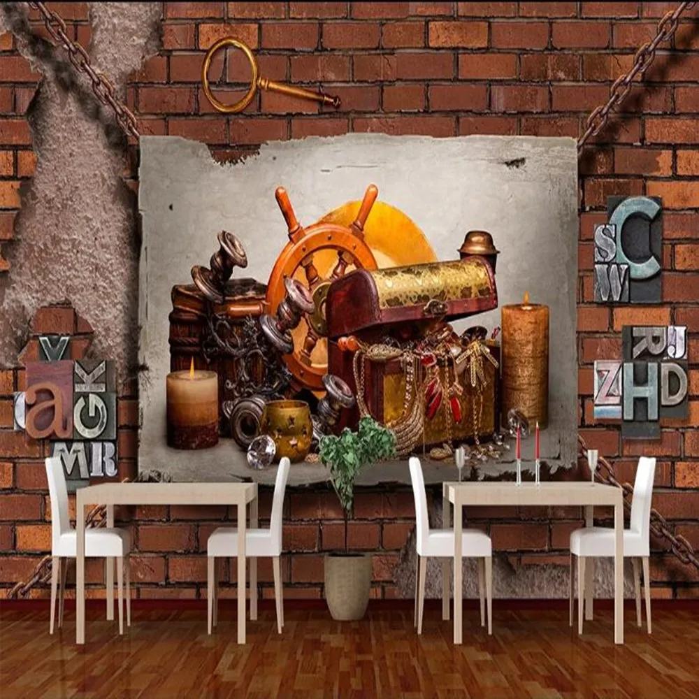 milofi Customized 3D Nordic Room Fortune Treasure Large TV Background Wallpaper Mural