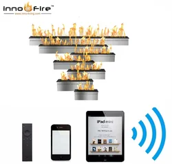 Inno-Fire – cheminée à éthanol intelligente, 36 pouces, wifi, alexa wlan, allumage à distance des flammes, profil bas