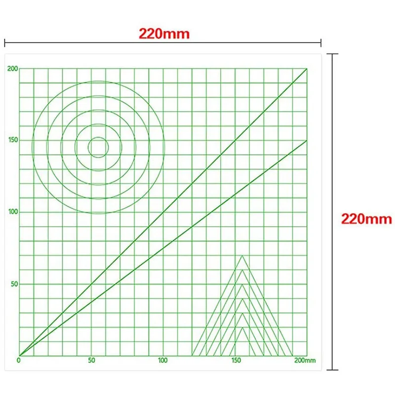 220X220X0.5mm 3D Printing Graphic Drawing Board Silicone Drawing Mat