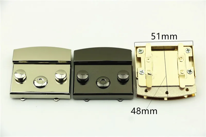Kunci Logam Gesper Tekan Push Tombol Musim Semi DIY Tas Tas Peralatan Penutupan Tas Aksesoris
