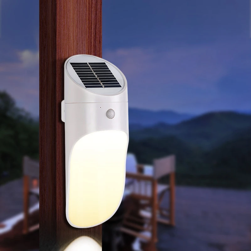 

LED Solar Light Microwave Sensor Wall Lamp Outdoor Waterproof Solar Lamp For Pathway Garden Fence Wall Light Outdoor Lighting