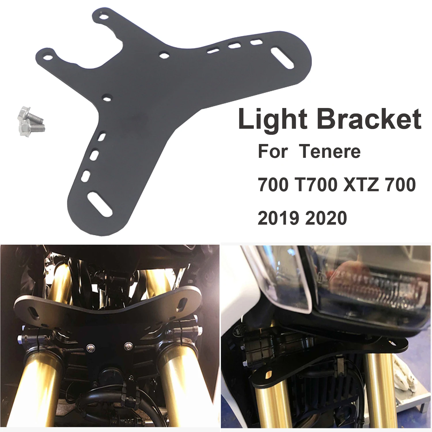 

For YAMAHA Tenere 700 T700 XTZ 700 2019 2020 Motorcycle Fog Lights Auxiliary Light Bracket