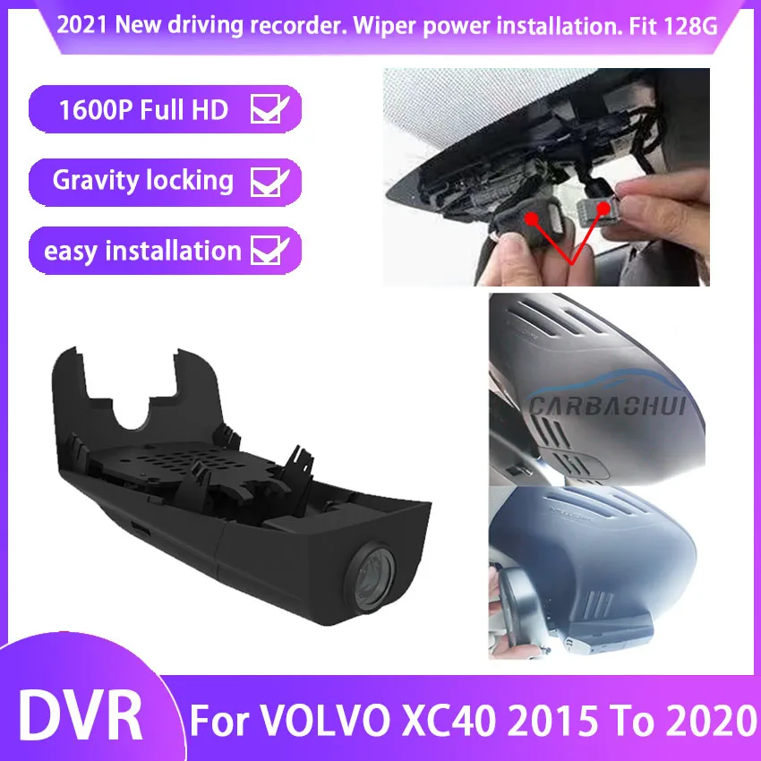 

Car Driving Recorder Easy to install For VOLVO XC40 2015 2016 2017 ~ 2020 Car DVR Wifi Video Recorder Dash Camera Full HD 1600P