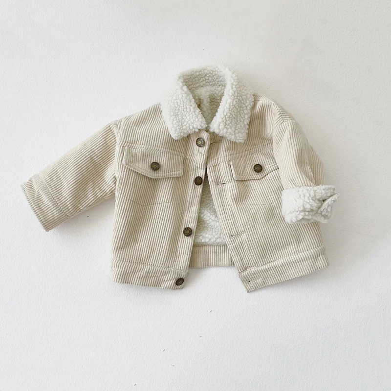 Baby Girls Boy Jacket Thicken Warm Lamb wool Kids Coat Autumn Winter Spring Toddler Kids Outerwear Baby Clothing For Boy Coat