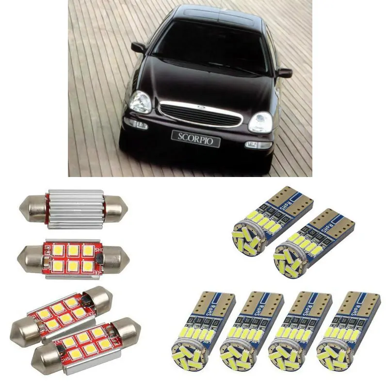 Interior led Car lights For Ford scorpio mk2 bulbs for cars License Plate Light 12pc