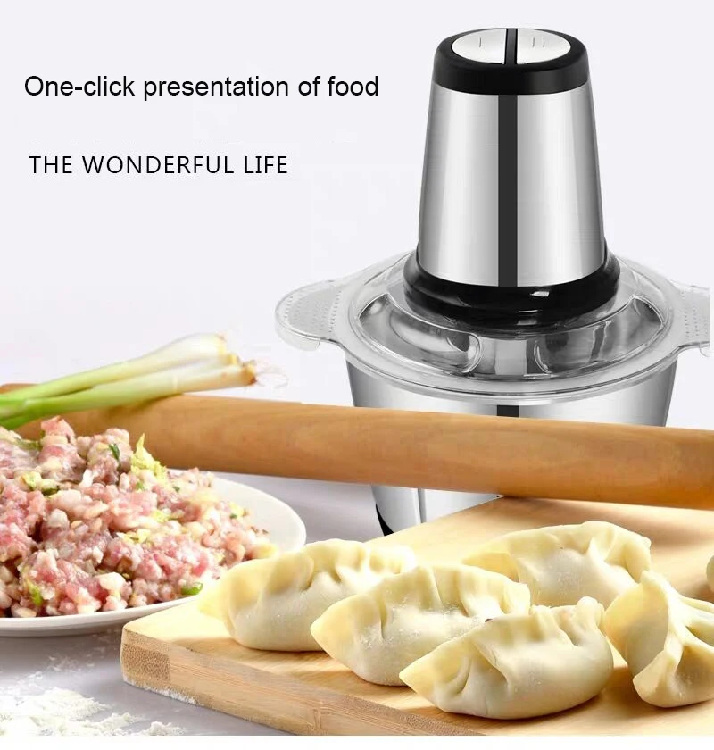 Stainless steel 2 Speeds 300W 3L big capacity Chopper Meat Grinder Household Mincer Food Processor