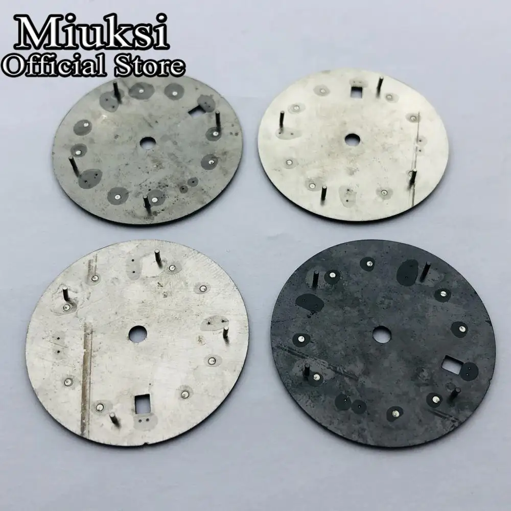 Miuksi 31mm sterile luminous dial fit ETA2836 2824 Seagull 1612,Mingzhu DG2813 3804 Miyota 8205 8215 821A movement watch dial