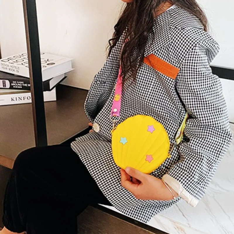 Cartoon Children Silicone Bags Girls Lovely Shell Messenger Bag New Fashion Lovely Kids Shoulder Wallet