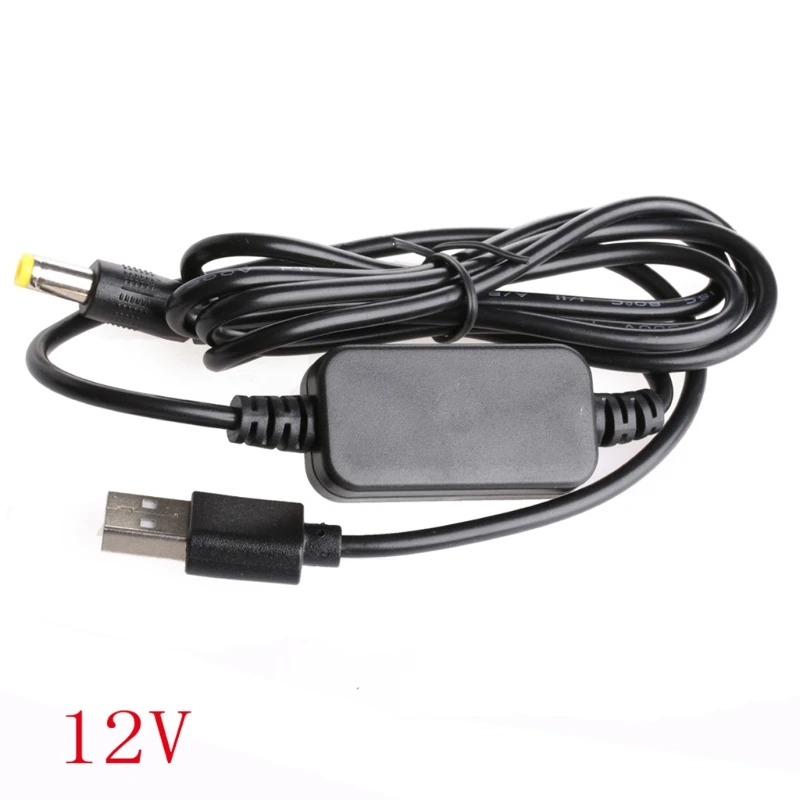 

DC-DC Converter Cable USB 5V to 9V/12V DC Jack 5.5mmx2.1mm Step-up Power Module