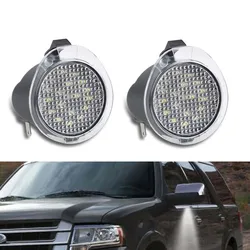 Dla Toyota Tundra 2007-2018 Sequoia 2008-2017 błąd Canbus Free 2 sztuka Xeon biała pełna dioda LED strona pod lustrem kałuża lampa światła