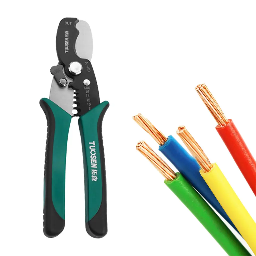 Multi-Tool Wire Stripper Crimper Professional Cable Cutter Plier Multifunction for Bending Wire Electricians Pull-wire Tools