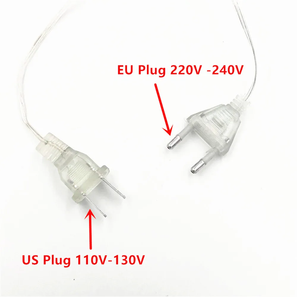 ไฟประดับคริสต์มาสแอลอีดีสำหรับวันหยุดกลางแจ้ง220V 100m 50m 30M 20M 10M 10M 5M 5M ตกแต่งสำหรับงานปาร์ตี้วันหยุดงานแต่งงานพวง