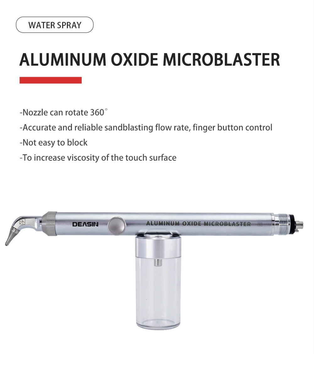 DEASIN 2in1 Dental Tools Aluminum Oxide Micro Blaster Alumina Air Abrasion Polisher Microetcher Sandblasting With Water Spray