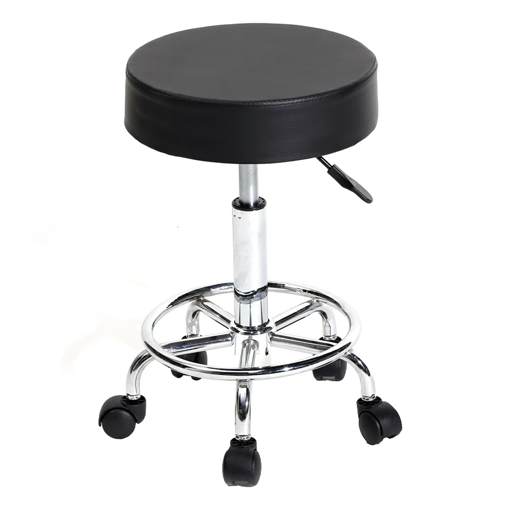 360 Degrees  Adjustable Round Stool Ha Ha Feet Rotation Bar Stool Black Bar Stool Chair Bar Stools Modern